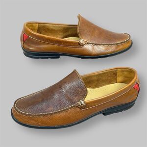 FootJoy Club Casuals Golf Shoes Mens 9.5W Tan Leather Moccasin Loafers FJ 79013